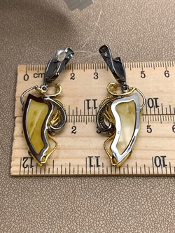 *Серьги Янтарь арт. 43020102546-862 (Вес 10,04г) - фото 315852 *Серьги Янтарь арт. 43020102546-862 (Вес 10,04г) - фото 315852