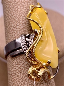 *Кольцо р.17 Янтарь арт. 43030102546-604 (Вес 5,27г) - фото 315857 *Кольцо р.17 Янтарь арт. 43030102546-604 (Вес 5,27г) - фото 315857