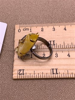 *Кольцо р.17 Янтарь арт. 43030102546-604 (Вес 5,27г) - фото 315862 *Кольцо р.17 Янтарь арт. 43030102546-604 (Вес 5,27г) - фото 315862