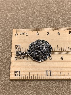 *Подвеска Розочка Марказит арт. HP1053-183 Вес 5.11 г - фото 315875 *Подвеска Розочка Марказит арт. HP1053-183 Вес 5.11 г - фото 315875