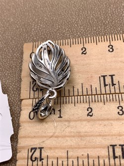 *Подвеска Лист Марказит арт HP0910-132 вес 3,15 г - фото 315920 *Подвеска Лист Марказит арт HP0910-132 вес 3,15 г - фото 315920