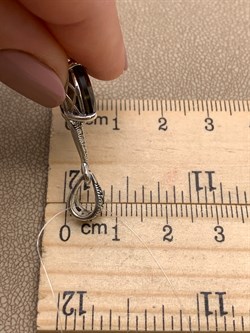 *Подвеска Марказит  Раухтопаз арт. HP1047-804 вес 2,82 г - фото 316145