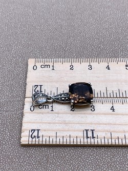 *Подвеска Марказит  Раухтопаз арт. HP1047-804 вес 2,82 г - фото 316147