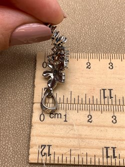 *Подвеска Виноградная Гроздь Марказит Голубой Топаз арт. HP697SP-425 вес 3,11 г - фото 316214 *Подвеска Виноградная Гроздь Марказит Голубой Топаз арт. HP697SP-425 вес 3,11 г - фото 316214