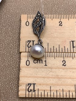 *Подвеска Марказит Жемчуг арт. HP0800-619 вес 2 г - фото 316344 *Подвеска Марказит Жемчуг арт. HP0800-619 вес 2 г - фото 316344