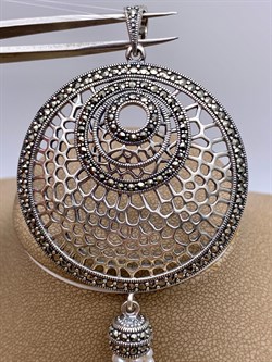 *Подвеска Марказит Жемчуг арт. HP0689SP-382 вес 23.34 г - фото 316349 *Подвеска Марказит Жемчуг арт. HP0689SP-382 вес 23.34 г - фото 316349