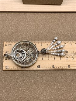 *Подвеска Марказит Жемчуг арт. HP0689SP-382 вес 23.34 г - фото 316351 *Подвеска Марказит Жемчуг арт. HP0689SP-382 вес 23.34 г - фото 316351