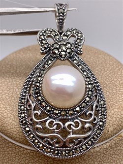 *Подвеска Микс Марказит Жемчуг арт. HP0705-657 вес 10,62 г - фото 316361