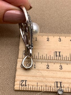 *Подвеска Микс Марказит Жемчуг арт. HP0705-657 вес 10,62 г - фото 316364