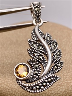 *Подвеска Микс Марказит Цитрин арт. HP0001SP-828 вес 3,41 г - фото 316472 *Подвеска Микс Марказит Цитрин арт. HP0001SP-828 вес 3,41 г - фото 316472