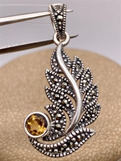 *Подвеска Микс Марказит Цитрин арт. HP0001SP-828 вес 3,41 г - фото 316474 *Подвеска Микс Марказит Цитрин арт. HP0001SP-828 вес 3,41 г - фото 316474