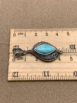 *Подвеска Микс Марказит Амазонит арт. HP1142-339 вес 7,23 г - фото 316520 *Подвеска Микс Марказит Амазонит арт. HP1142-339 вес 7,23 г - фото 316520