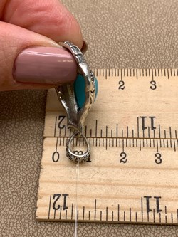 *Подвеска Микс Марказит Амазонит арт. П 927-431 вес 6,44 г - фото 316530 *Подвеска Микс Марказит Амазонит арт. П 927-431 вес 6,44 г - фото 316530