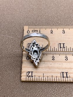 *Кольцо р.19 Микс Марказит Голубой Топаз арт. HR1694-127 вес 5,15 г - фото 316555 *Кольцо р.19 Микс Марказит Голубой Топаз арт. HR1694-127 вес 5,15 г - фото 316555