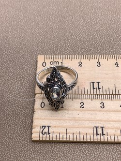 *Кольцо р.19 Микс Марказит Голубой Топаз арт. HR1694-127 вес 5,15 г - фото 316556 *Кольцо р.19 Микс Марказит Голубой Топаз арт. HR1694-127 вес 5,15 г - фото 316556