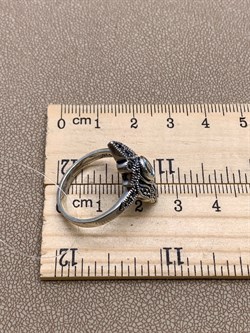 *Кольцо р.19 Микс Марказит Голубой Топаз арт. HR1694-127 вес 5,15 г - фото 316557 *Кольцо р.19 Микс Марказит Голубой Топаз арт. HR1694-127 вес 5,15 г - фото 316557