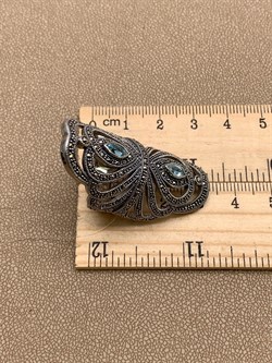 *Кольцо р.17 Микс Марказит Голубой Топаз арт. HR846-278 вес 15,89 г - фото 316583 *Кольцо р.17 Микс Марказит Голубой Топаз арт. HR846-278 вес 15,89 г - фото 316583