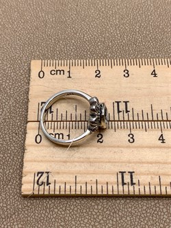 *Кольцо р.16,5 Марказит Голубой Топаз Сердце арт. HR1808-141 вес 3.26 г - фото 316662 *Кольцо р.16,5 Марказит Голубой Топаз Сердце арт. HR1808-141 вес 3.26 г - фото 316662