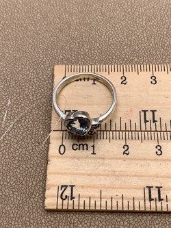 *Кольцо р.18,5 Марказит Голубой Топаз Сердце арт. HR1808-165 вес 3.4 г - фото 316673 *Кольцо р.18,5 Марказит Голубой Топаз Сердце арт. HR1808-165 вес 3.4 г - фото 316673