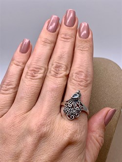 *Кольцо р.20 Жар Птица Марказит Голубой Топаз арт. HR1713-219 вес 4,47 г - фото 316681 *Кольцо р.20 Жар Птица Марказит Голубой Топаз арт. HR1713-219 вес 4,47 г - фото 316681