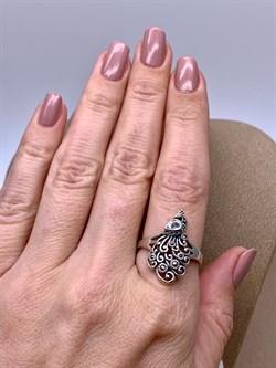 *Кольцо р.19 Жар Птица Марказит Голубой Топаз арт. HR1713-202 вес 4,8 г - фото 316695 *Кольцо р.19 Жар Птица Марказит Голубой Топаз арт. HR1713-202 вес 4,8 г - фото 316695