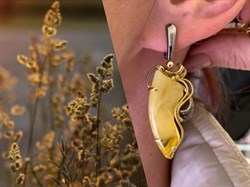 *Серьги Янтарь арт. 63020102546-162, (Вес 13,22г) - фото 316733 *Серьги Янтарь арт. 63020102546-162, (Вес 13,22г) - фото 316733