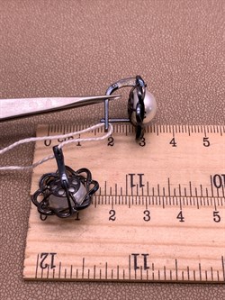 *Серьги Белый Жемчуг д.10,5*11мм арт. 2.0758.0.b-776 Вес 7,8 г - фото 316794 *Серьги Белый Жемчуг д.10,5*11мм арт. 2.0758.0.b-776 Вес 7,8 г - фото 316794