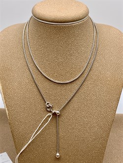 *Цепь р.55 Коробочка Венецианская арт. 140873R061L55-891, (Вес 4,4 г) - фото 316862