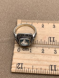 *Кольцо р.17 Марказит Голубой Топаз арт. HR978-389 вес 5 г - фото 317470 *Кольцо р.17 Марказит Голубой Топаз арт. HR978-389 вес 5 г - фото 317470