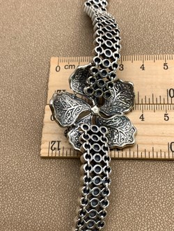 *Браслет р.20 Гибискус Марказит арт BR549-569 вес 56,89 г - фото 317486 *Браслет р.20 Гибискус Марказит арт BR549-569 вес 56,89 г - фото 317486