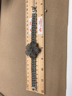 *Браслет р.20 Гибискус Марказит арт BR549-569 вес 56,89 г - фото 317489 *Браслет р.20 Гибискус Марказит арт BR549-569 вес 56,89 г - фото 317489