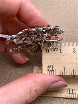 *Брошь-Кулон Марказит Эмаль арт. Р 594-075 вес 14,11 г - фото 317493 *Брошь-Кулон Марказит Эмаль арт. Р 594-075 вес 14,11 г - фото 317493