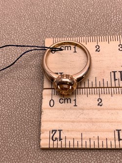 *Кольцо р.18 Цитрин арт. 01-1931/00ЦТ-06-119 вес 3,47 г - фото 317505