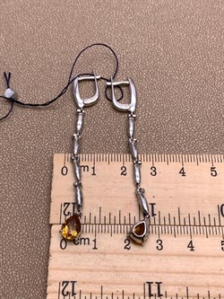 *Серьги Цитрин арт. 02-2170/00ЦТ-00-081 Вес 5,92 г - фото 317548 *Серьги Цитрин арт. 02-2170/00ЦТ-00-081 Вес 5,92 г - фото 317548