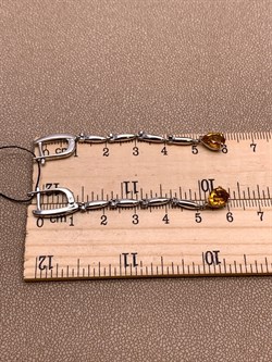 *Серьги Цитрин арт. 02-2170/00ЦТ-00-081 Вес 5,92 г - фото 317550 *Серьги Цитрин арт. 02-2170/00ЦТ-00-081 Вес 5,92 г - фото 317550