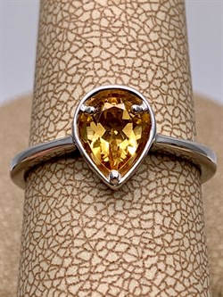 *Кольцо р.17,5 Цитрин арт. 01-1697/00ЦТ-00-058 вес 2,27 г - фото 317557
