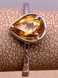 *Кольцо р.17 Цитрин арт. 01-1697/00ЦТ-00-041 вес 2,35 г - фото 317566