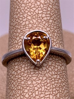 *Кольцо р.17 Цитрин арт. 01-1697/00ЦТ-00-041 вес 2,35 г - фото 317569