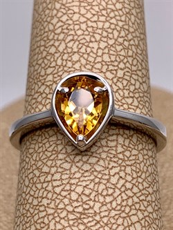 *Кольцо р.18 Цитрин арт. 01-1697/00ЦТ-00-065 вес 2,45 г - фото 317577