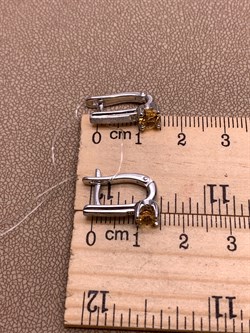 *Серьги Цитрин арт. 02-2764/БРЦТ-00-512 вес 3,34 г - фото 317616 *Серьги Цитрин арт. 02-2764/БРЦТ-00-512 вес 3,34 г - фото 317616