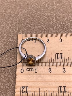 *Кольцо р.18 Цитрин арт. 01-1697/00ЦТ-00-065 вес 2,45 г - фото 317677