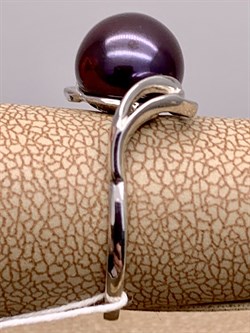 *Кольцо р.18 Черный Жемчуг д.9,5*10мм арт. 1.0682.0.b-150 Вес 2,93 г - фото 317738 *Кольцо р.18 Черный Жемчуг д.9,5*10мм арт. 1.0682.0.b-150 Вес 2,93 г - фото 317738