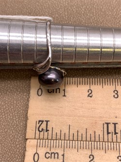 *Кольцо р.17,5 Шоколадный Жемчуг д.9*10мм арт. 1.0682.0.b-214 Вес 2,89 г - фото 317752 *Кольцо р.17,5 Шоколадный Жемчуг д.9*10мм арт. 1.0682.0.b-214 Вес 2,89 г - фото 317752