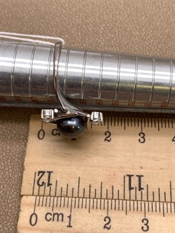 *Кольцо р.18 Черный Жемчуг д.8*8,5мм  арт. 1.0029.0.b-479 Вес 3,25 г - фото 317762 *Кольцо р.18 Черный Жемчуг д.8*8,5мм  арт. 1.0029.0.b-479 Вес 3,25 г - фото 317762