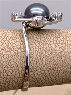 *Кольцо р.18 Черный Жемчуг д.8*8,5мм  арт. 1.0029.0.b-479 Вес 3,25 г - фото 317765 *Кольцо р.18 Черный Жемчуг д.8*8,5мм  арт. 1.0029.0.b-479 Вес 3,25 г - фото 317765