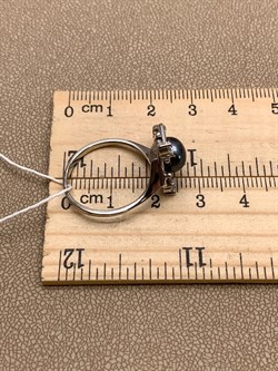 *Кольцо р.18 Черный Жемчуг д.8*8,5мм  арт. 1.0029.0.b-479 Вес 3,25 г - фото 317770 *Кольцо р.18 Черный Жемчуг д.8*8,5мм  арт. 1.0029.0.b-479 Вес 3,25 г - фото 317770