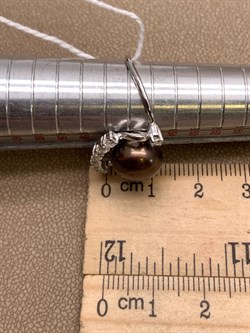 *Кольцо р.17,5 Шоколадный Жемчуг д.10,5*11мм арт. 1.0289.0.b-478 Вес 3,85 г - фото 317794 *Кольцо р.17,5 Шоколадный Жемчуг д.10,5*11мм арт. 1.0289.0.b-478 Вес 3,85 г - фото 317794