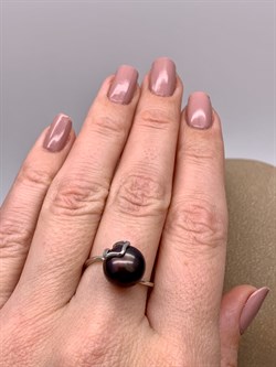 *Кольцо р.17 Черный Жемчуг д.10,5*11мм арт. 1.0425.0.b-586 Вес 2,95 г - фото 317816 *Кольцо р.17 Черный Жемчуг д.10,5*11мм арт. 1.0425.0.b-586 Вес 2,95 г - фото 317816