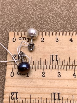 *Пусеты Жемчуг Микс д.8*8,5мм арт. 2.0116.0.b-489 Вес 2,15 г - фото 317856 *Пусеты Жемчуг Микс д.8*8,5мм арт. 2.0116.0.b-489 Вес 2,15 г - фото 317856