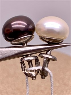 *Пусеты Жемчуг Микс д.8*8,5мм арт. 2.0116.0.b-227 Вес 2,24 г - фото 317864